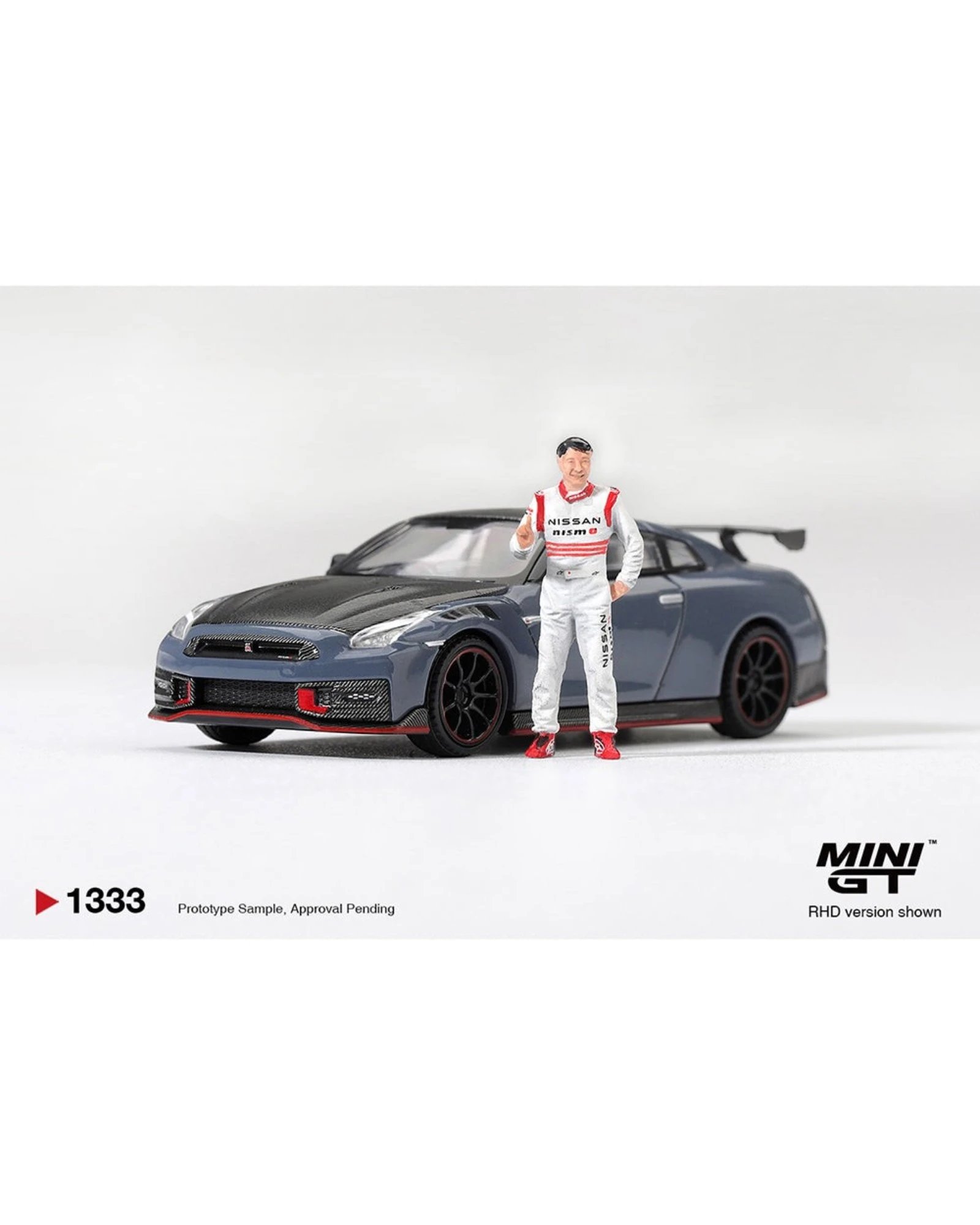 More Than Diecast 1:64 scale Nissan GT-R Nismo 2024 Tsukuba record car with Tsugio Matsuda driver figure