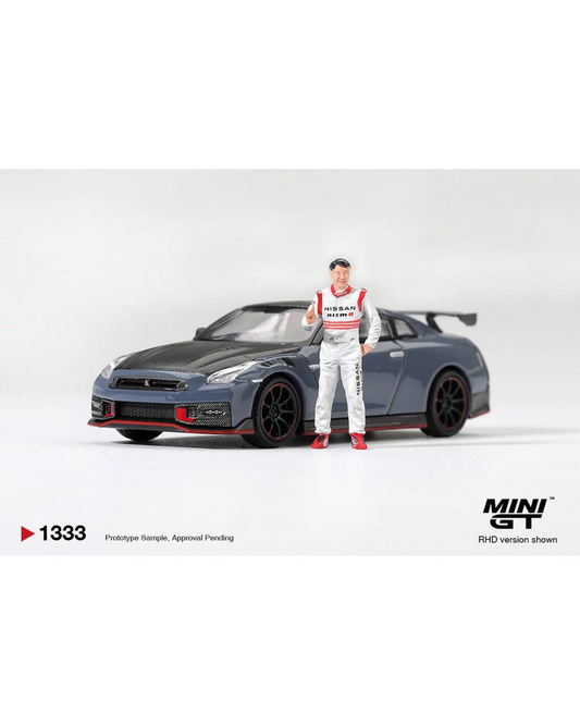 More Than Diecast 1:64 scale Nissan GT-R Nismo 2024 Tsukuba record car with Tsugio Matsuda driver figure