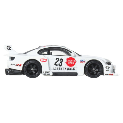 More Than Diecast Hot Wheels LB Super Silhouette Nissan Silvia S15 in white with racing decals and black wheels