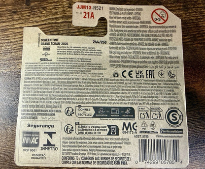 More Than Diecast Hot Wheels Nissan Skyline HT 2000GT-X Treasure Hunt packaging back with safety information