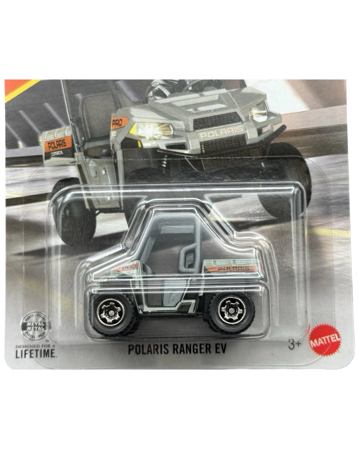 More Than Diecast Matchbox 2026 Polaris Ranger EV gray 1:64 die-cast UTV in original blister card packaging