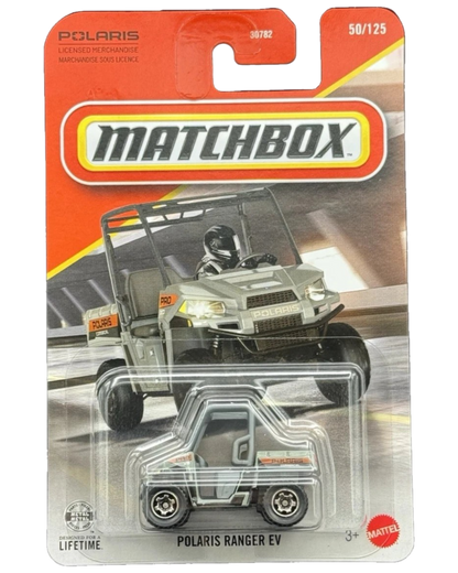 More Than Diecast Matchbox 2026 Polaris Ranger EV gray die-cast UTV in original blister card packaging