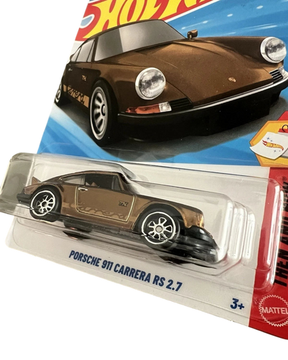 More Than Diecast Hot Wheels Super Treasure Hunt Porsche 911 Carrera RS 2.6 in brown Spectraflame paint on card