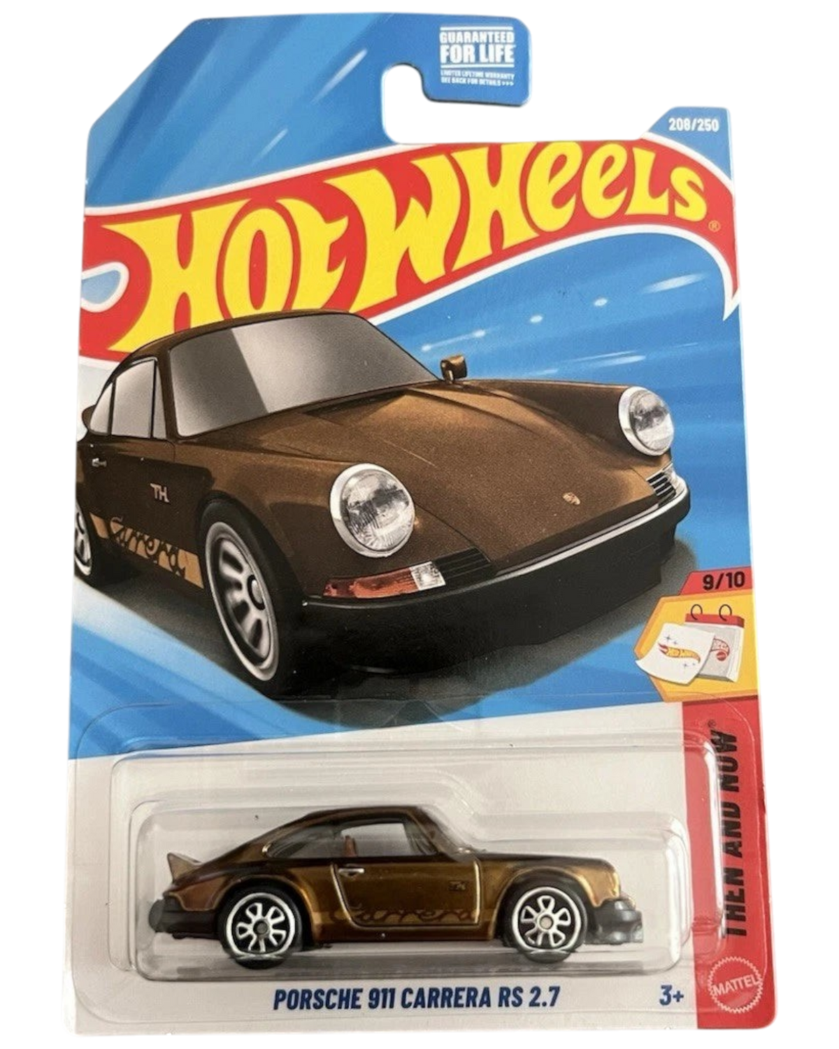 More Than Diecast Hot Wheels Super Treasure Hunt Porsche 911 Carrera RS 2.6 in brown Spectraflame paint on card