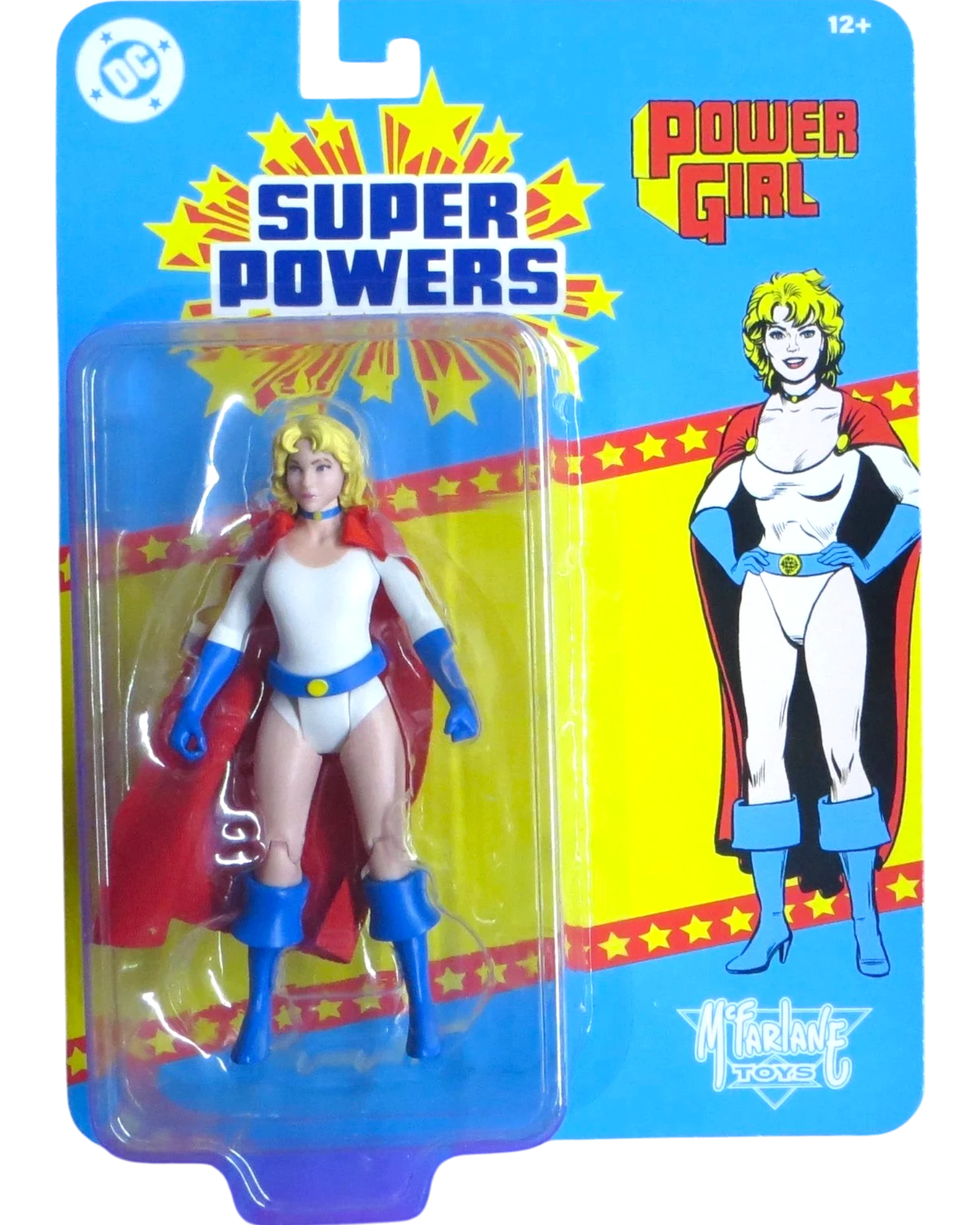 More Than Diecast McFarlane Super Powers Power Girl action figure in original blister card packaging