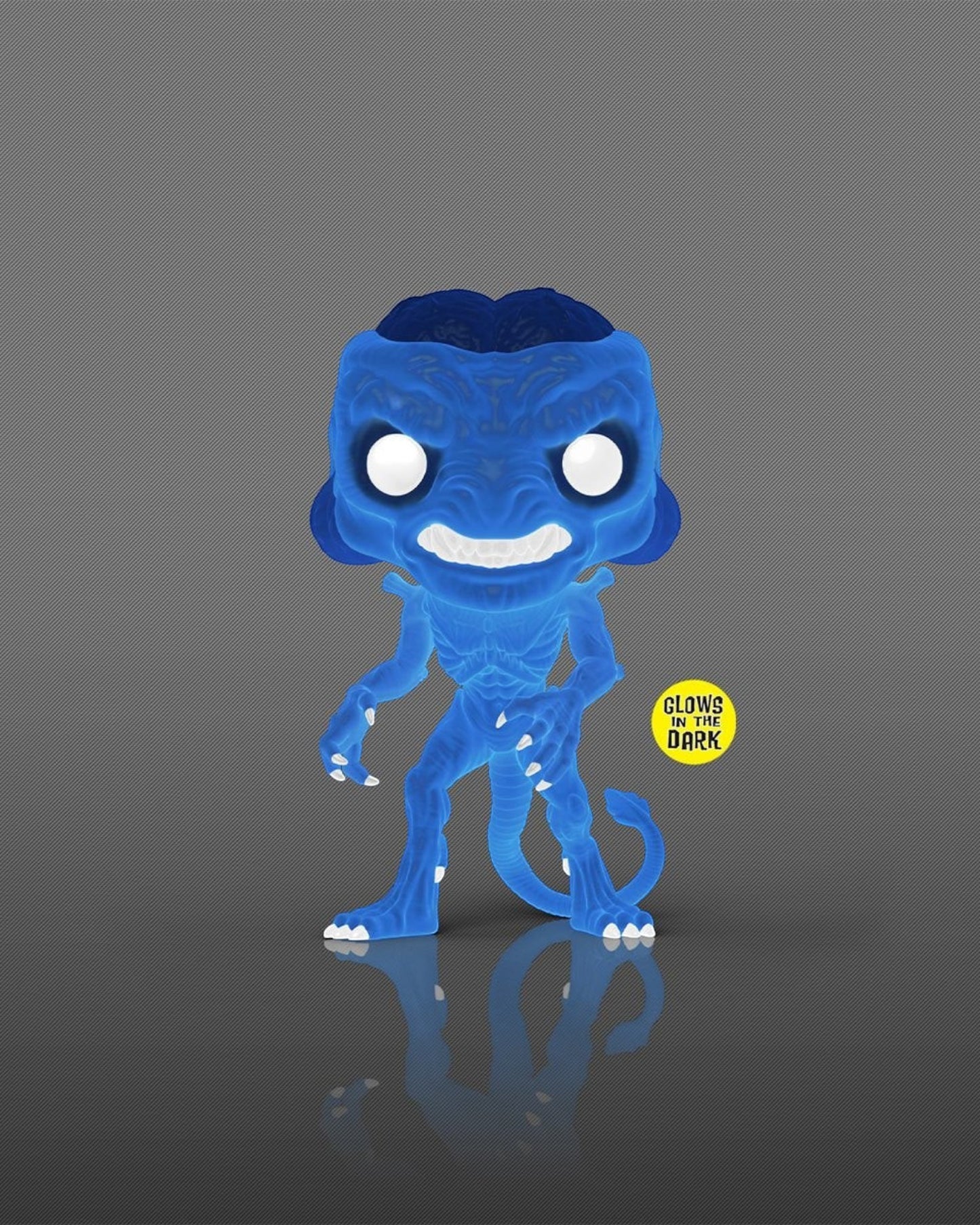 More Than Diecast Pumpkinhead Glow-in-the-Dark Funko Pop! Vinyl Figure #1907. Blue translucent vinyl figure with white eyes and teeth.