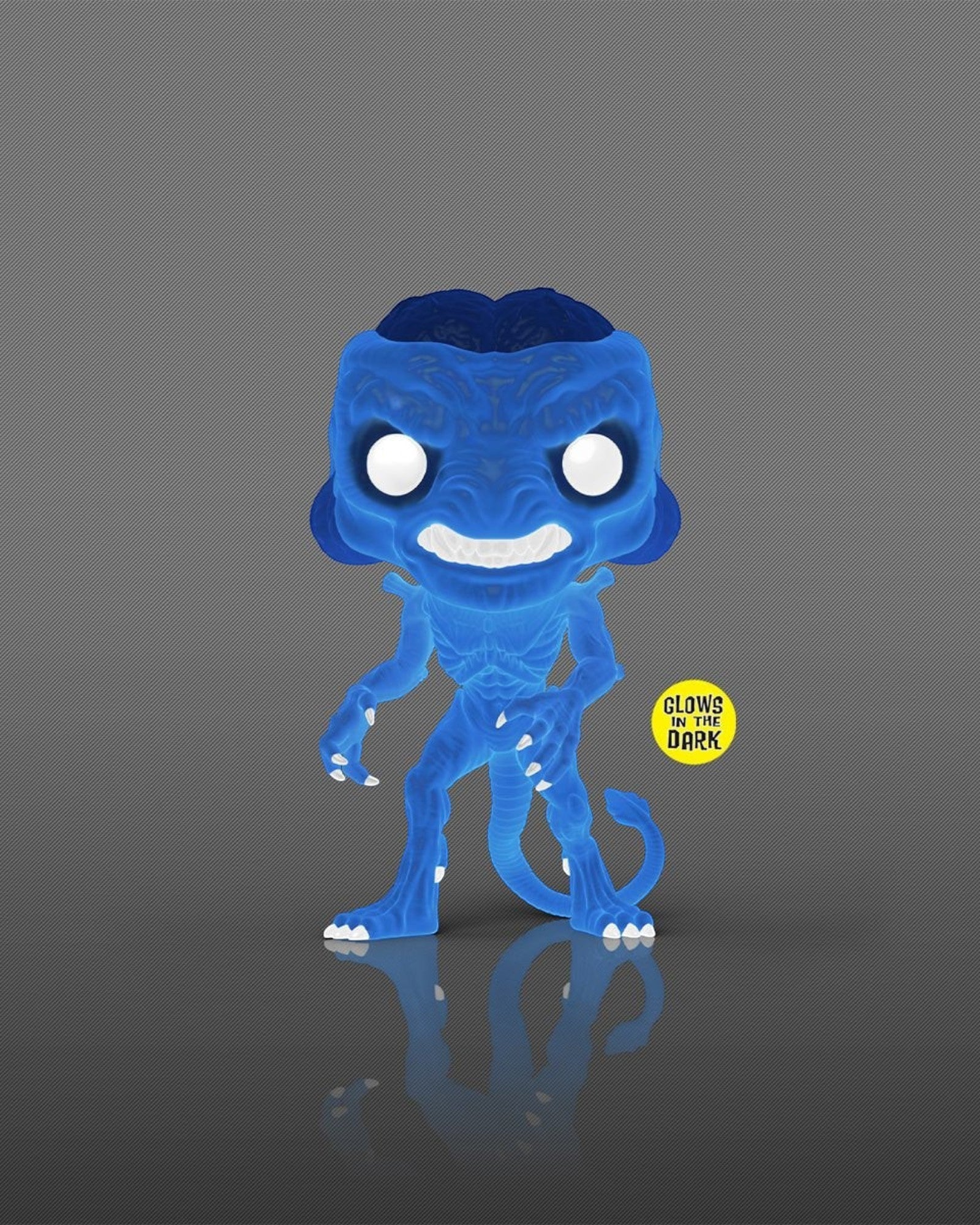 More Than Diecast Pumpkinhead Glow-in-the-Dark Funko Pop! Vinyl Figure #1907. Blue translucent vinyl figure with white eyes and teeth.