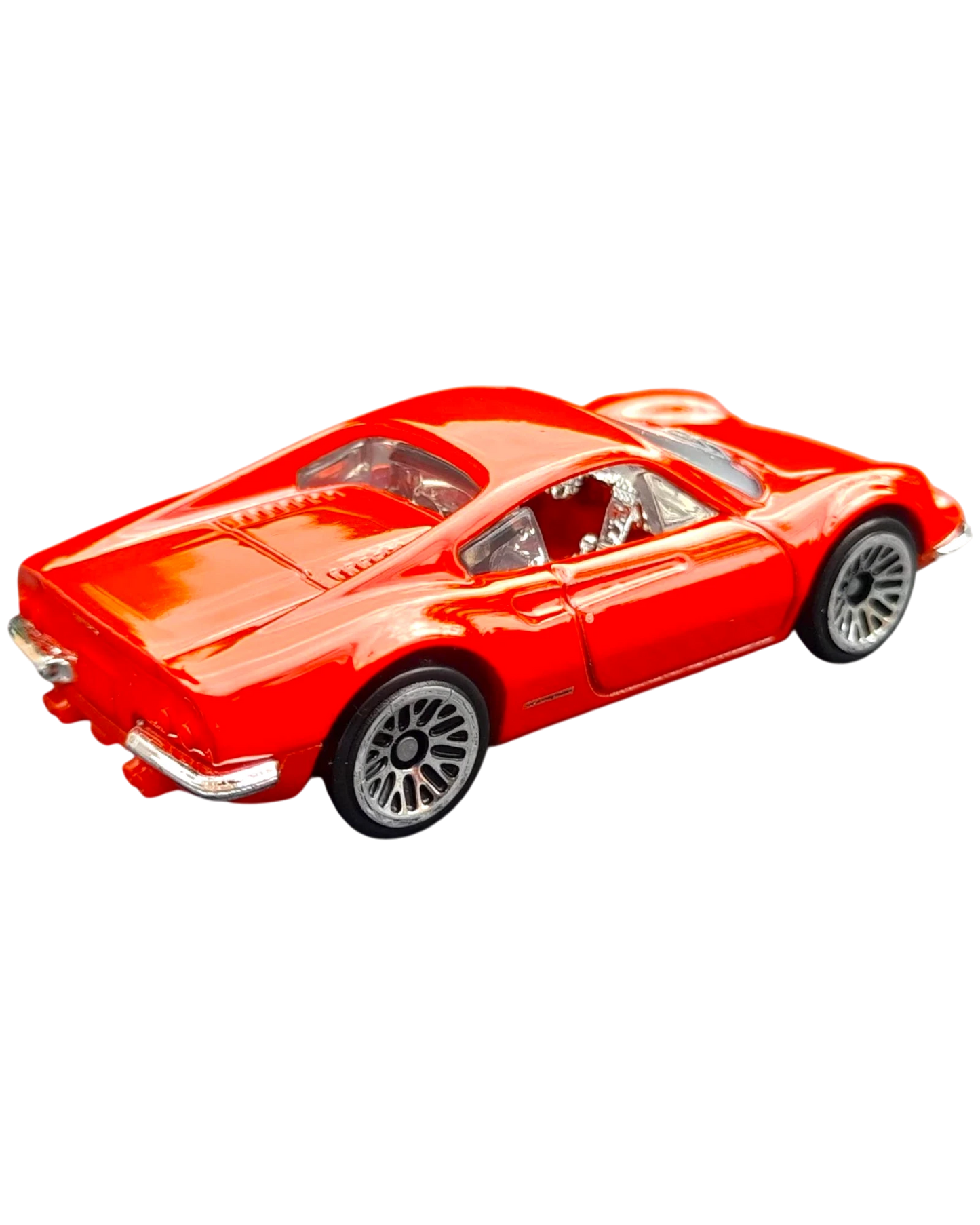 More Than Diecast red Hot Wheels Ferrari Dino 206 GT 1:64 scale die-cast sports car model