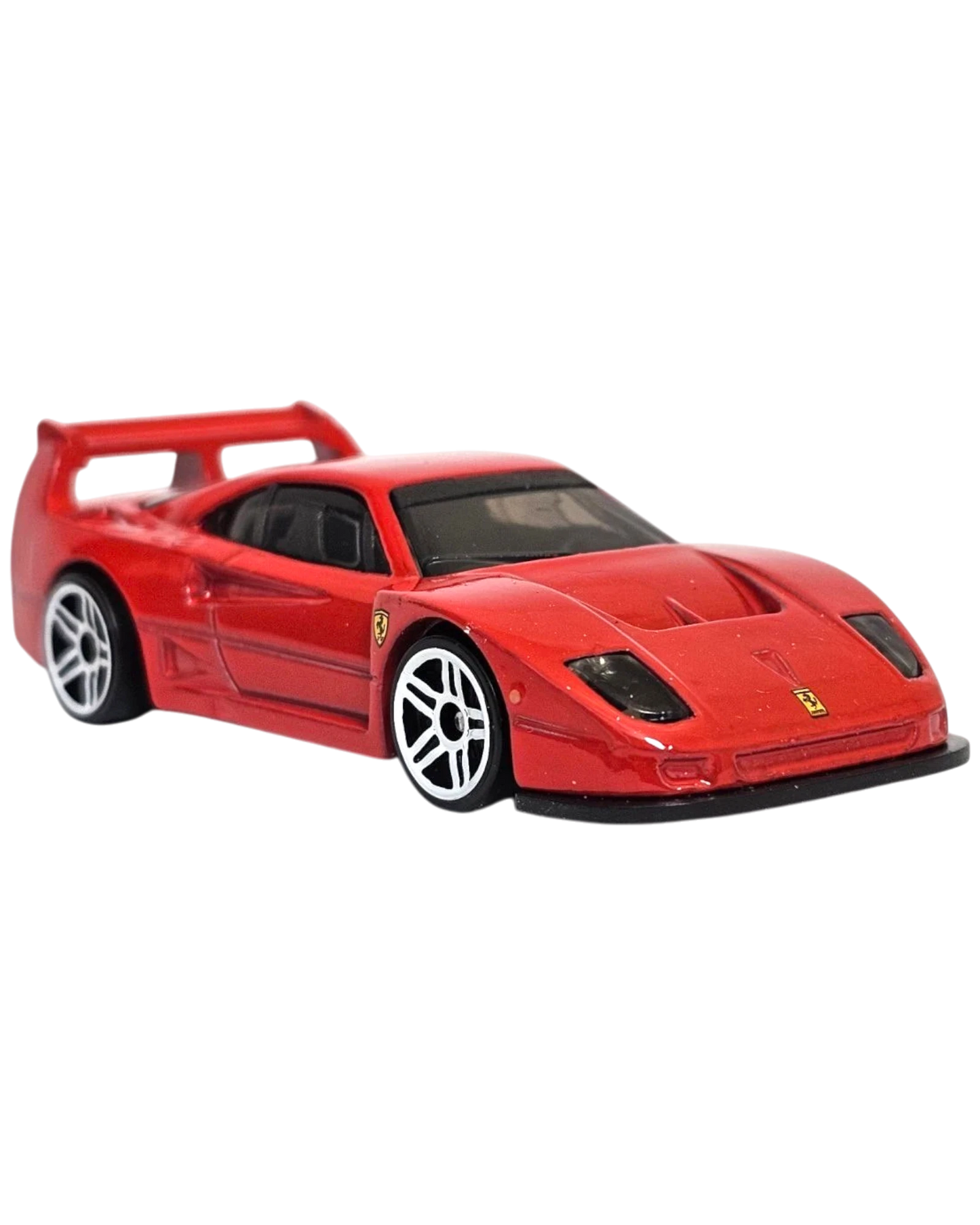More Than Diecast red Hot Wheels Ferrari F40 Competizione 1:64 scale die-cast car with authentic detailing