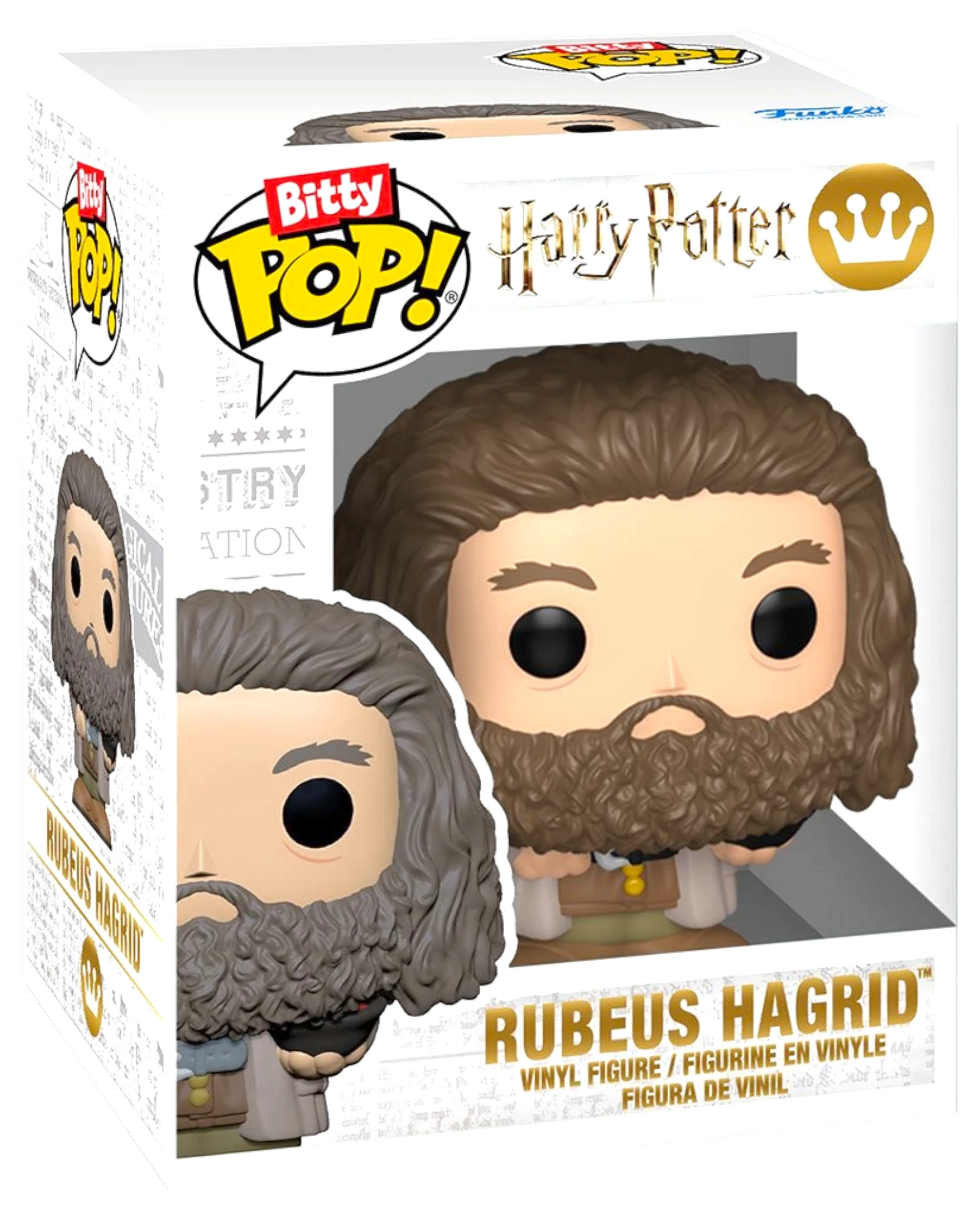 More Than Diecast Funko Bitty Pop! Rubeus Hagrid vinyl figure in window display box from Harry Potter collection