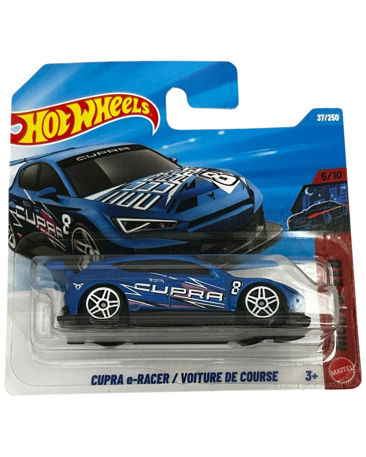 More Than Diecast Hot Wheels Seat Cupra e-Racer blue 1:64 scale die-cast racing car in original blister packaging