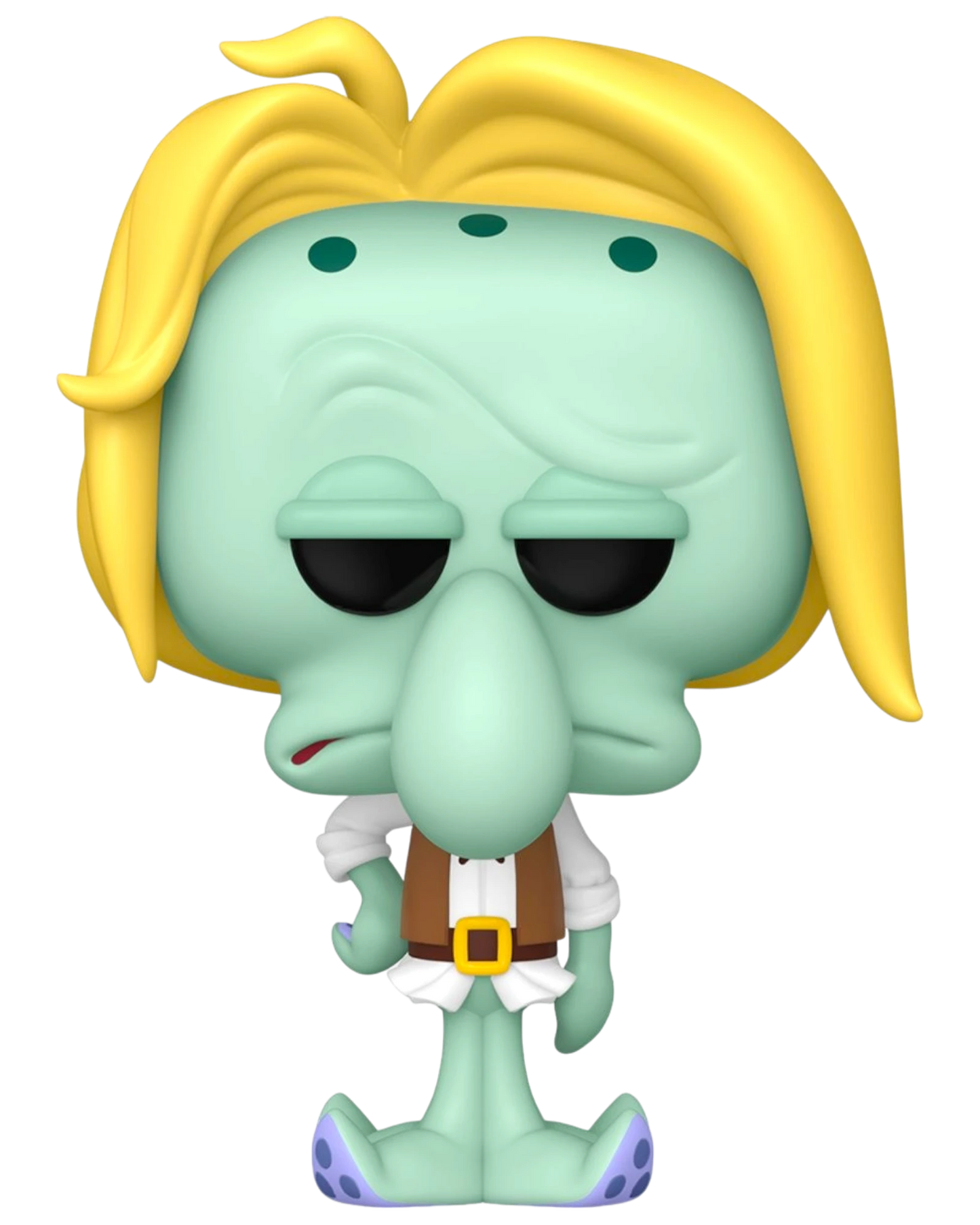More Than Diecast Funko Pop! vinyl figure of Squidward Tentacles from The SpongeBob Movie in a swashbuckling outfit with blonde hair.