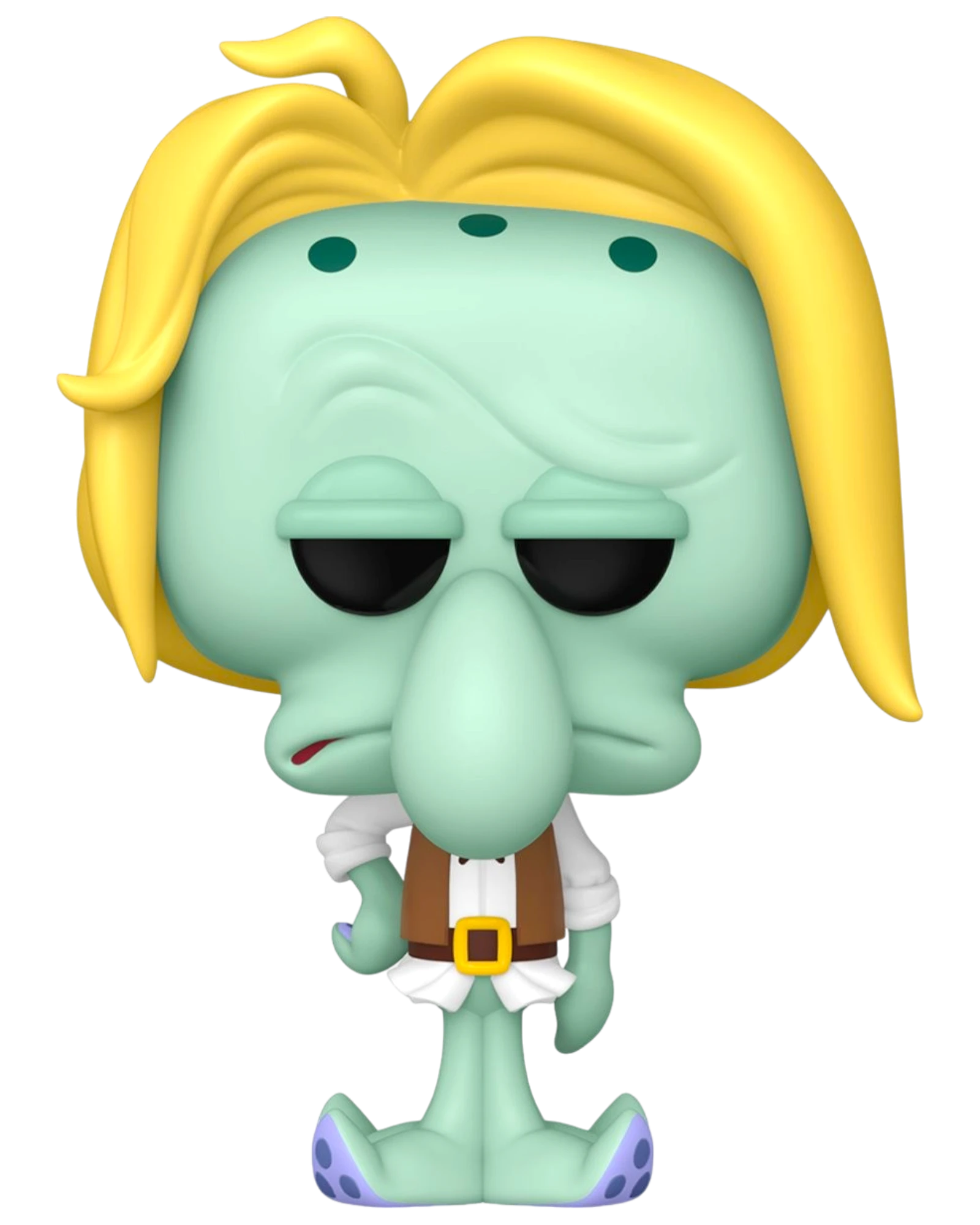 More Than Diecast Funko Pop! vinyl figure of Squidward Tentacles from The SpongeBob Movie in a swashbuckling outfit with blonde hair.
