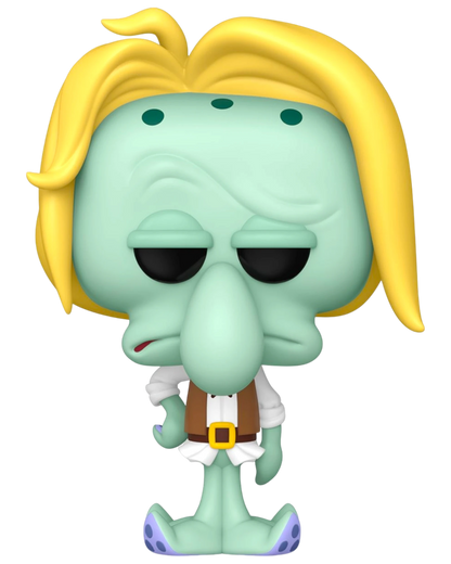 More Than Diecast Funko Pop! vinyl figure of Squidward Tentacles from The SpongeBob Movie in a swashbuckling outfit with blonde hair.