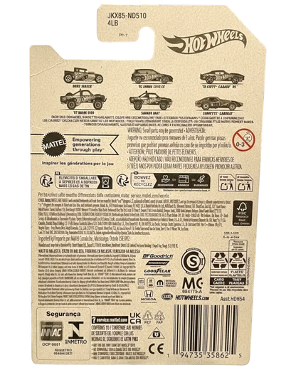 More Than Diecast Hot Wheels Subaru BRAT 58th Anniversary card back showing collection details and safety warnings