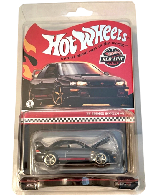 More Than Diecast Hot Wheels RLC Exclusive 1998 Subaru Impreza WRX STI die-cast car in original blister packaging
