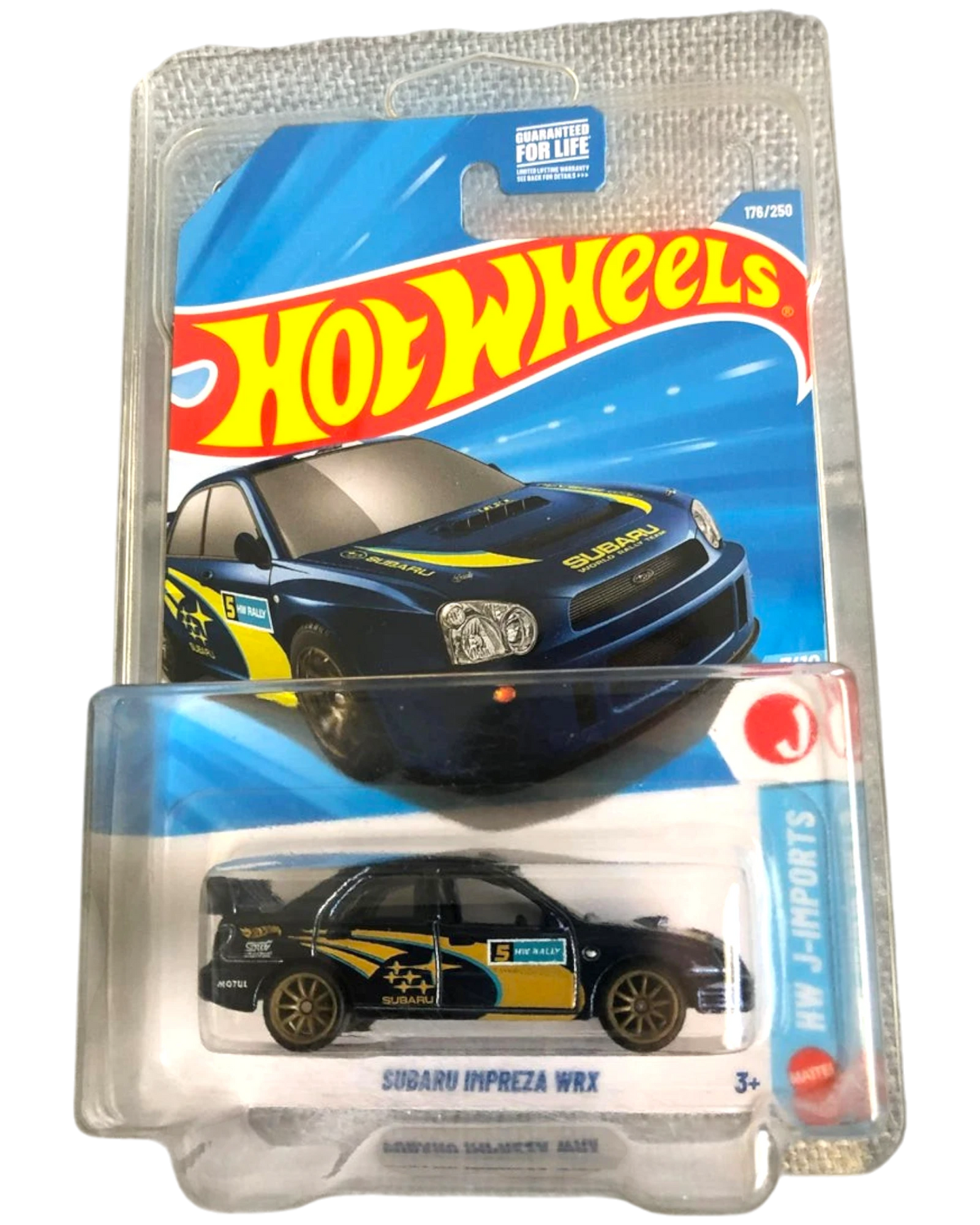 More Than Diecast Hot Wheels 2026 Super Treasure Hunt Subaru Impreza WRX die-cast car in original blister packaging