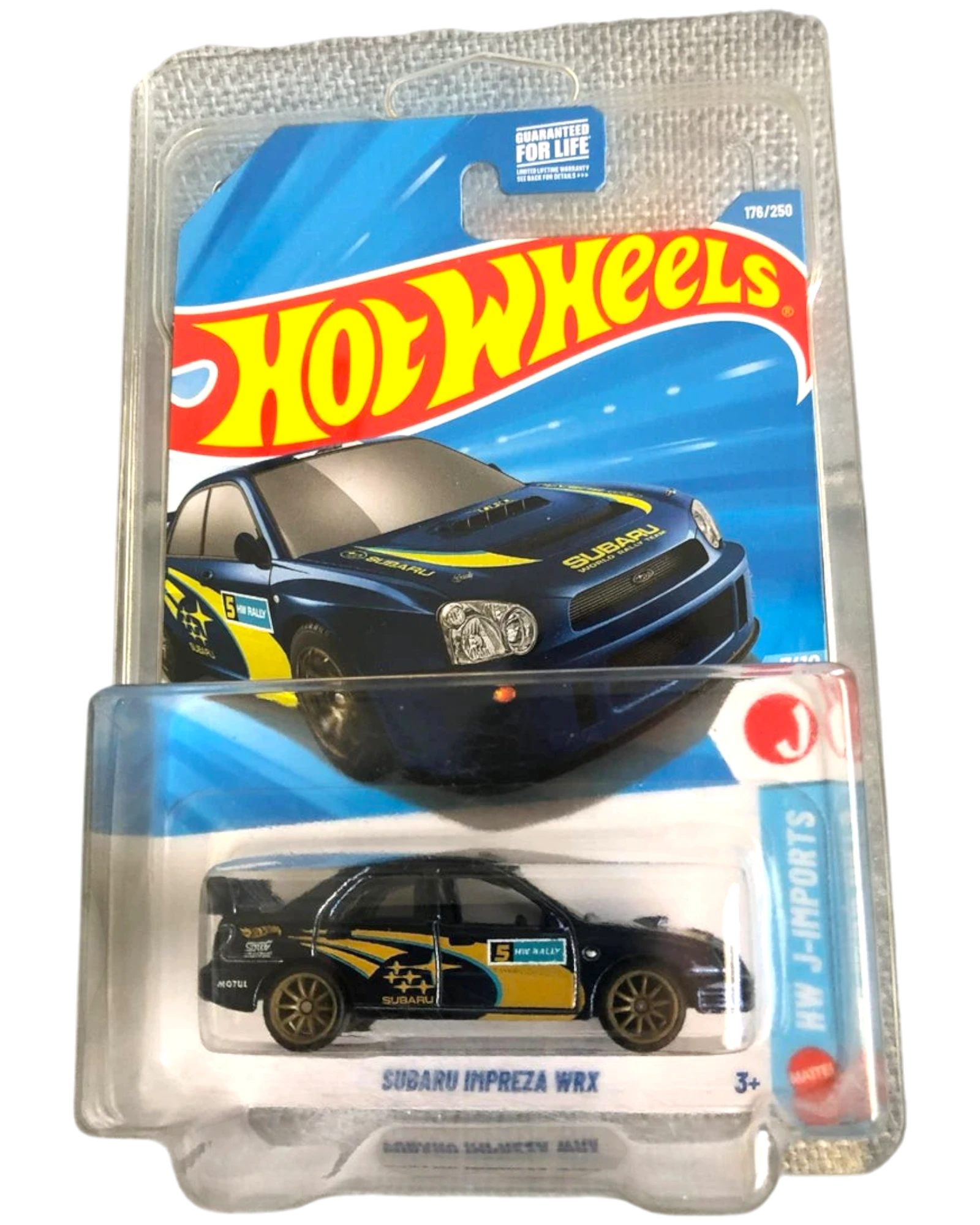 More Than Diecast Hot Wheels 2026 Super Treasure Hunt Subaru Impreza WRX die-cast car in original blister packaging