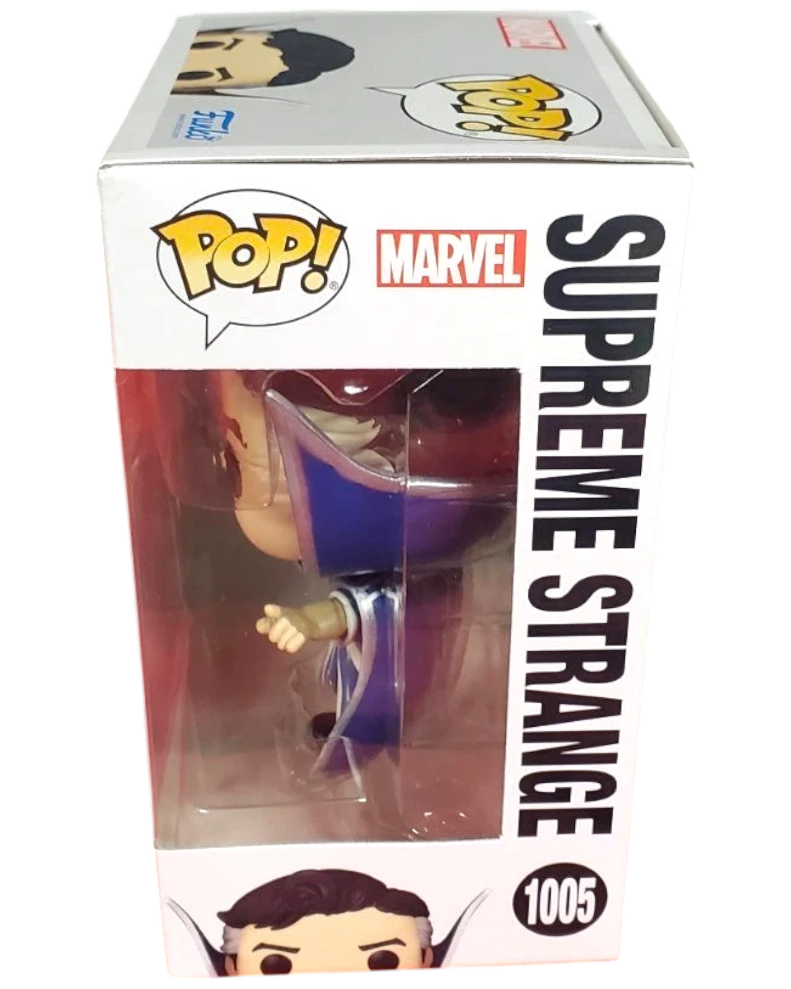 More Than Diecast Marvel Supreme Strange Funko Pop! Vinyl #1005 figure in box. Blue and purple robe.