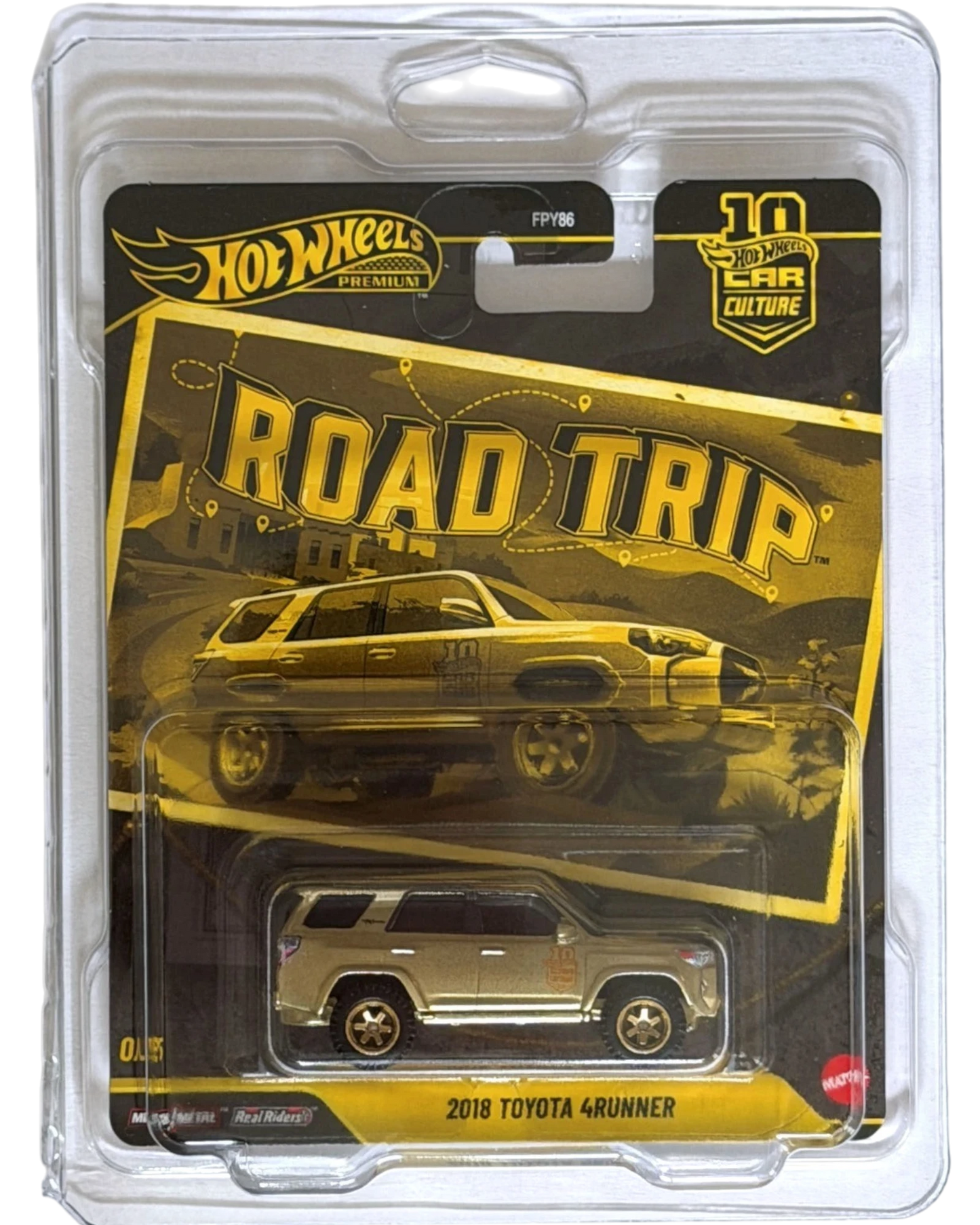 More Than Diecast Hot Wheels 2018 Toyota 4Runner gold chase variant in original blister pack packaging