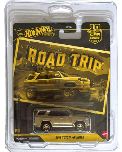 More Than Diecast Hot Wheels 2018 Toyota 4Runner gold chase variant in original blister pack packaging