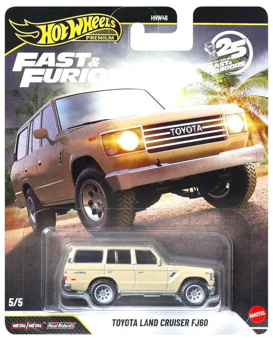 More Than Diecast Hot Wheels Premium Toyota Land Cruiser FJ60 1:64 die-cast car in beige from Fast & Furious series