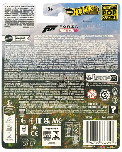 More Than Diecast Hot Wheels Premium Forza Horizon 6 '24 Toyota Land Cruiser packaging back view