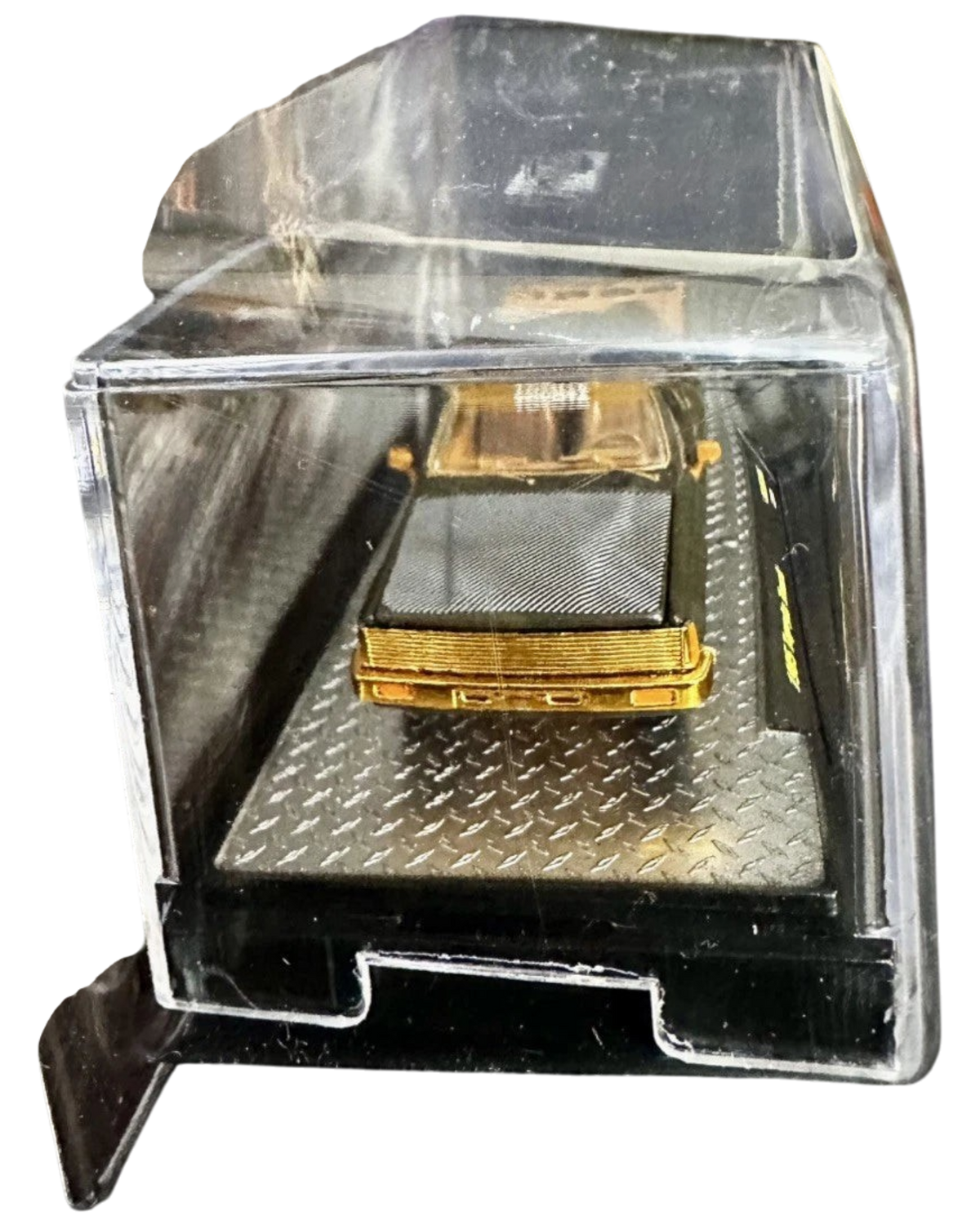 More Than Diecast 1:64 scale M2 Machines 1985 Toyota Pickup Truck chase variant in a clear display case