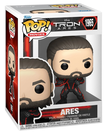 More Than Diecast Tron: Ares Funko Pop! Vinyl Figure #1965, black suit with red accents, 3.75 inches tall.
