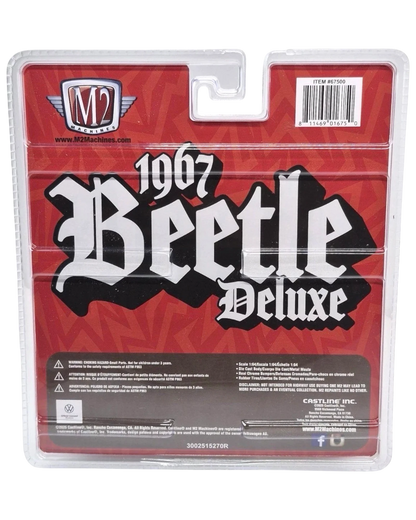 More Than Diecast M2 Machines 1967 VW Beetle Deluxe 1:64 scale model car packaging back view