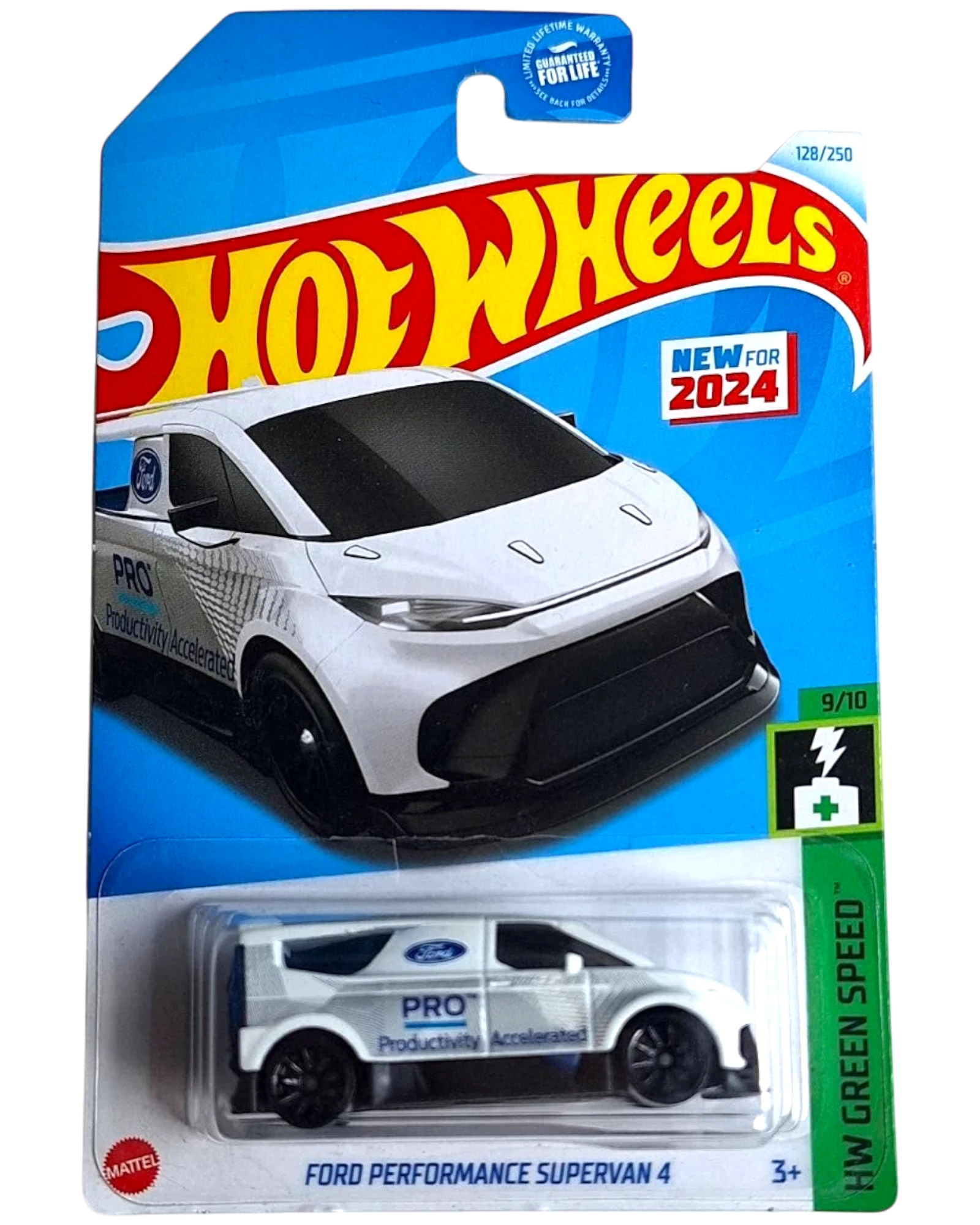 More Than Diecast white Ford Performance Supervan 4 Hot Wheels 1:64 die-cast car from the 2024 HW Green Speed series.