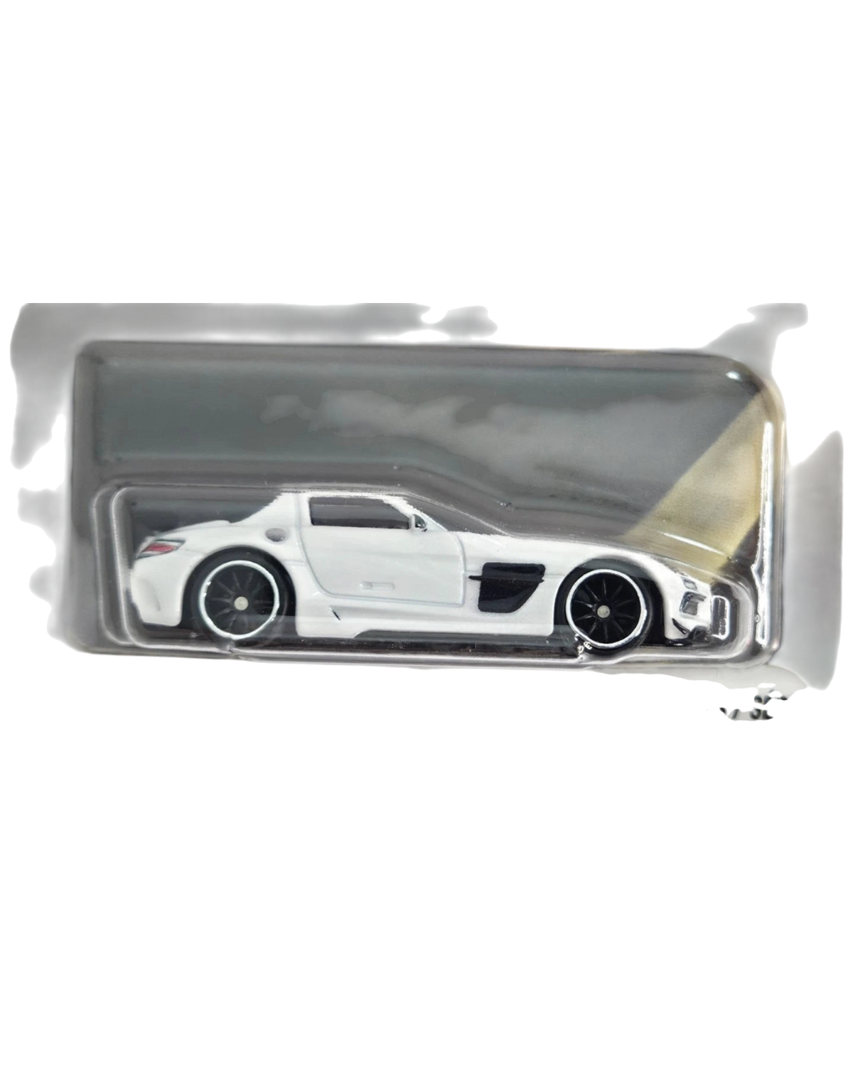 More Than Diecast Hot Wheels white Mercedes-Benz SLS AMG Coupe 1:64 scale die-cast car in Fast & Furious packaging