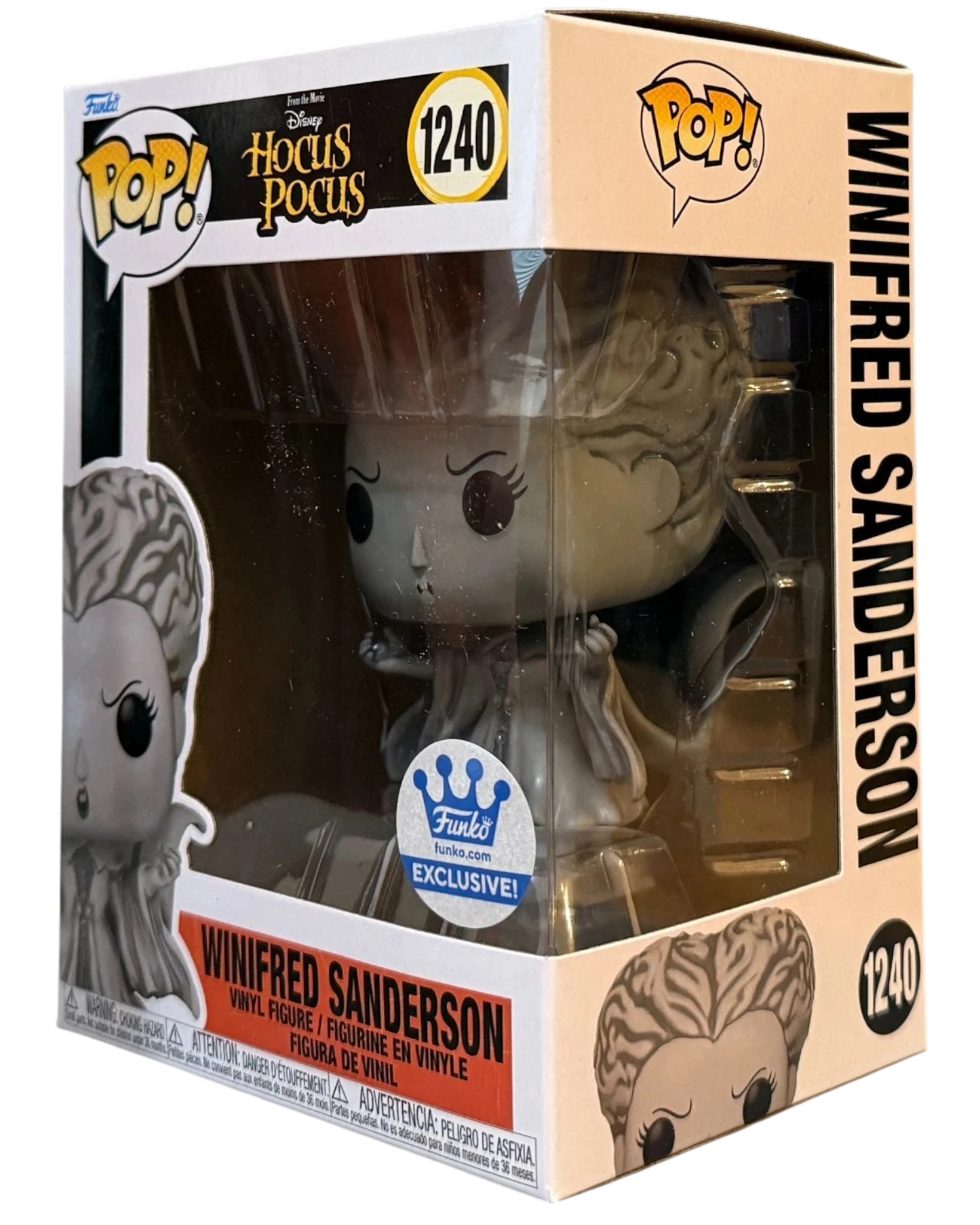 More Than Diecast Funko Pop! Disney Winifred Sanderson (Funko Exclusive) #1240 vinyl figure in box.