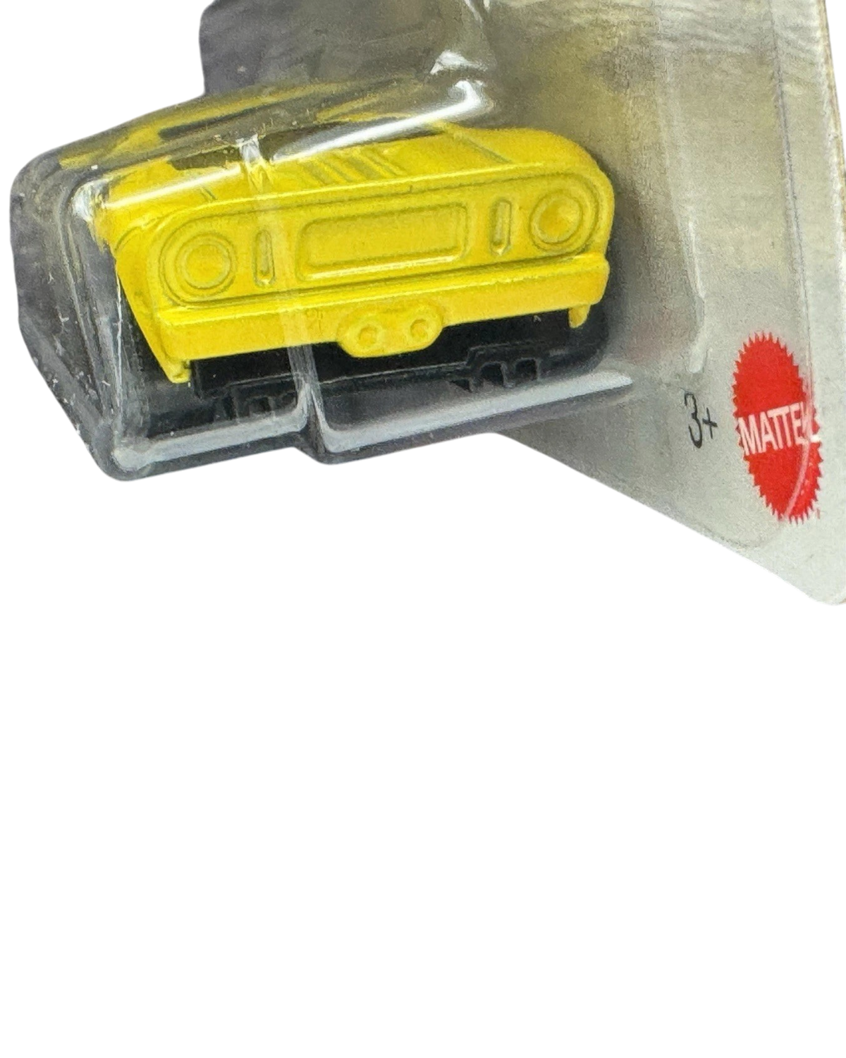 More Than Diecast 1:64 scale yellow 2005 Ford GT die-cast car in original blister packaging, rear view