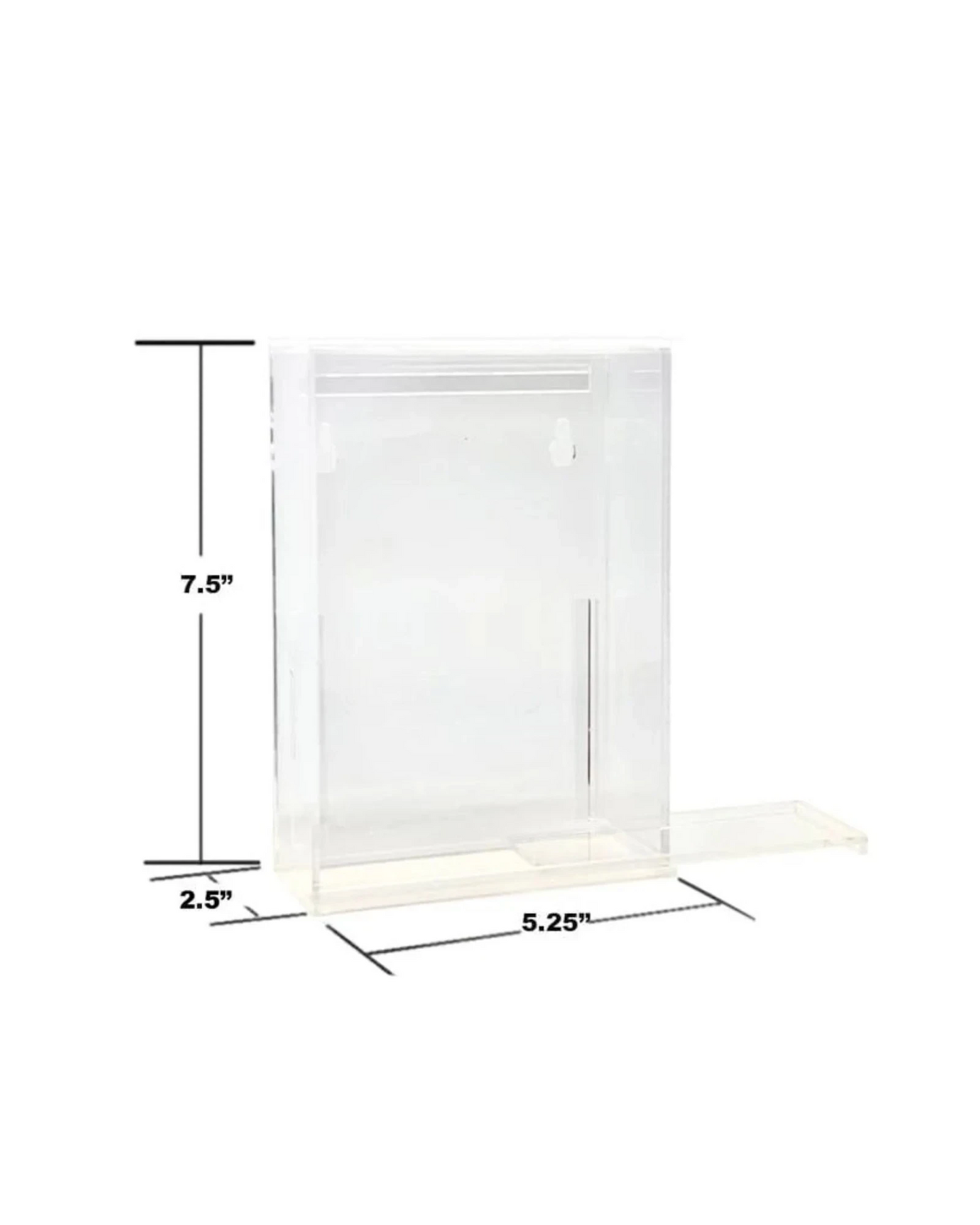 More Than Diecast clear acrylic 1:64 scale diecast car display case with sliding cover and wall mount option.