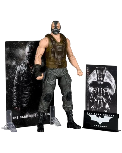 More Than Diecast McFarlane DC Multiverse Bane 7-inch action figure from The Dark Knight Rises, featuring screen-accurate sculpt, mask, and armor.