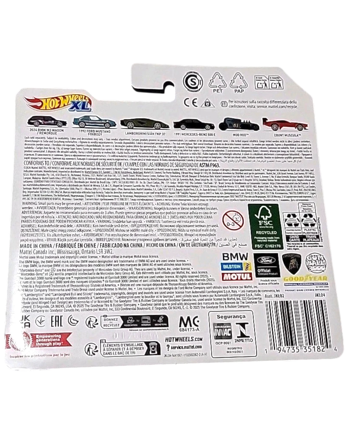More Than Diecast 2026 Hot Wheels XL 2024 BMW M3 Wagon #7 die-cast model car, black with silver accents.