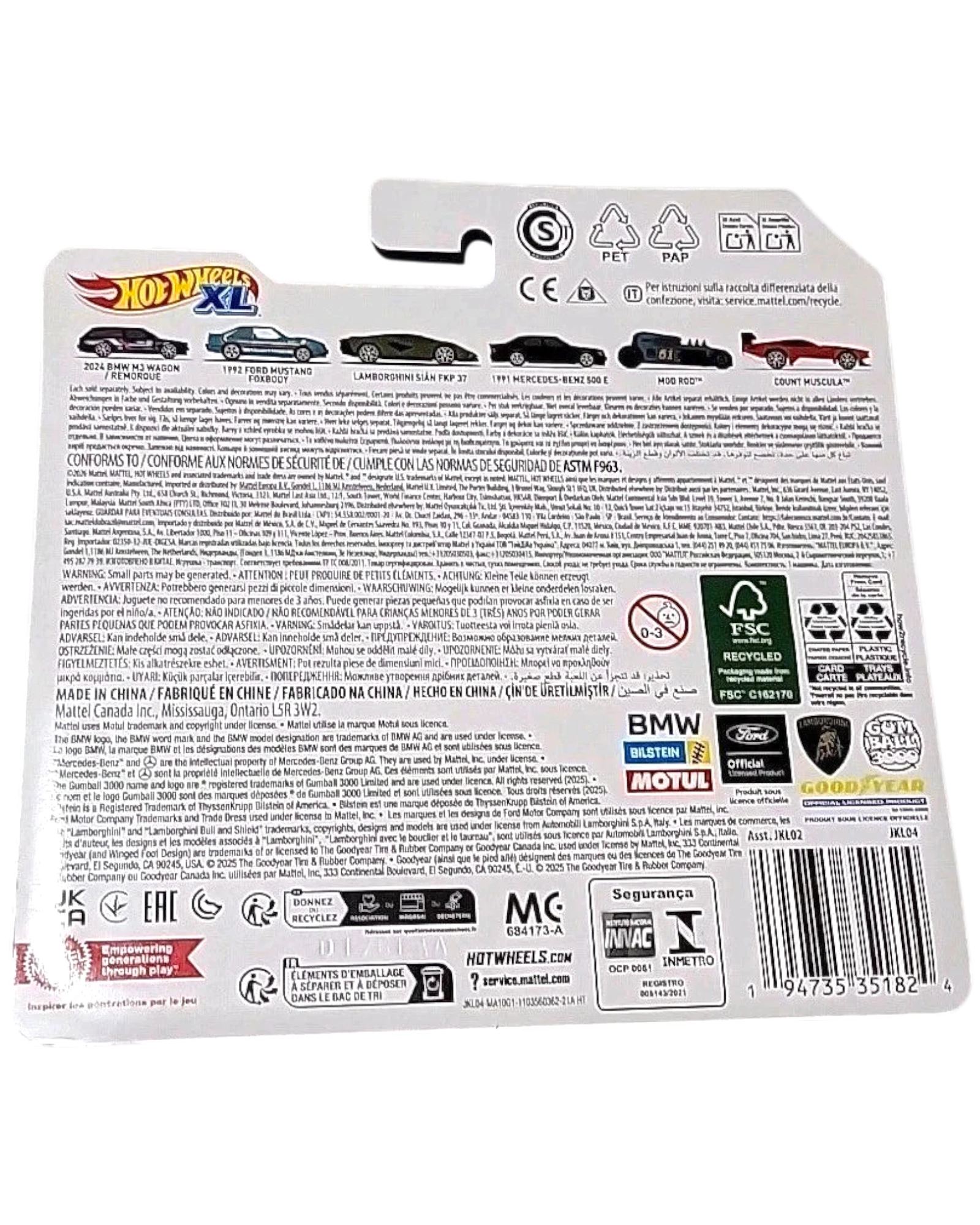 More Than Diecast 2026 Hot Wheels XL 2024 BMW M3 Wagon #7 die-cast model car, black with silver accents.