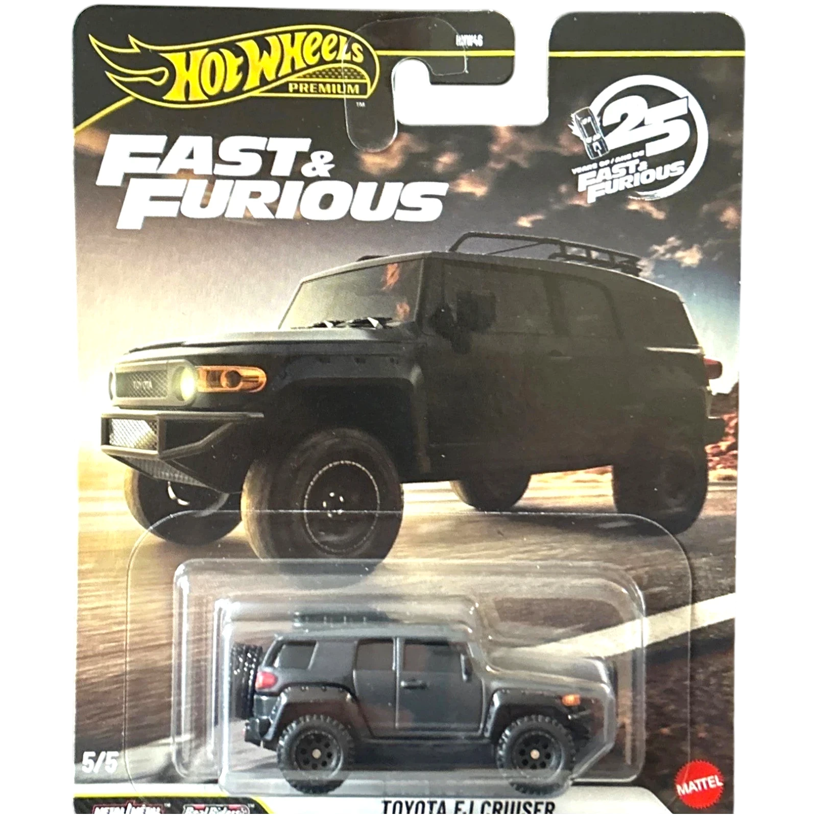 More Than Diecast Hot Wheels Fast & Furious Toyota FJ Cruiser 1:64 scale die-cast model with real riders tires and premium finish.