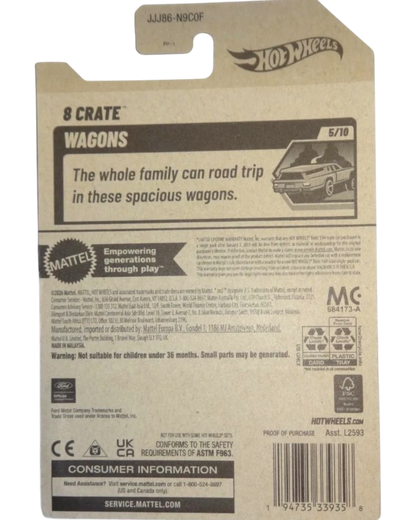 More Than Diecast 2026 Hot Wheels 133/250 pink 8 CRATE WAGONS, mint on card.