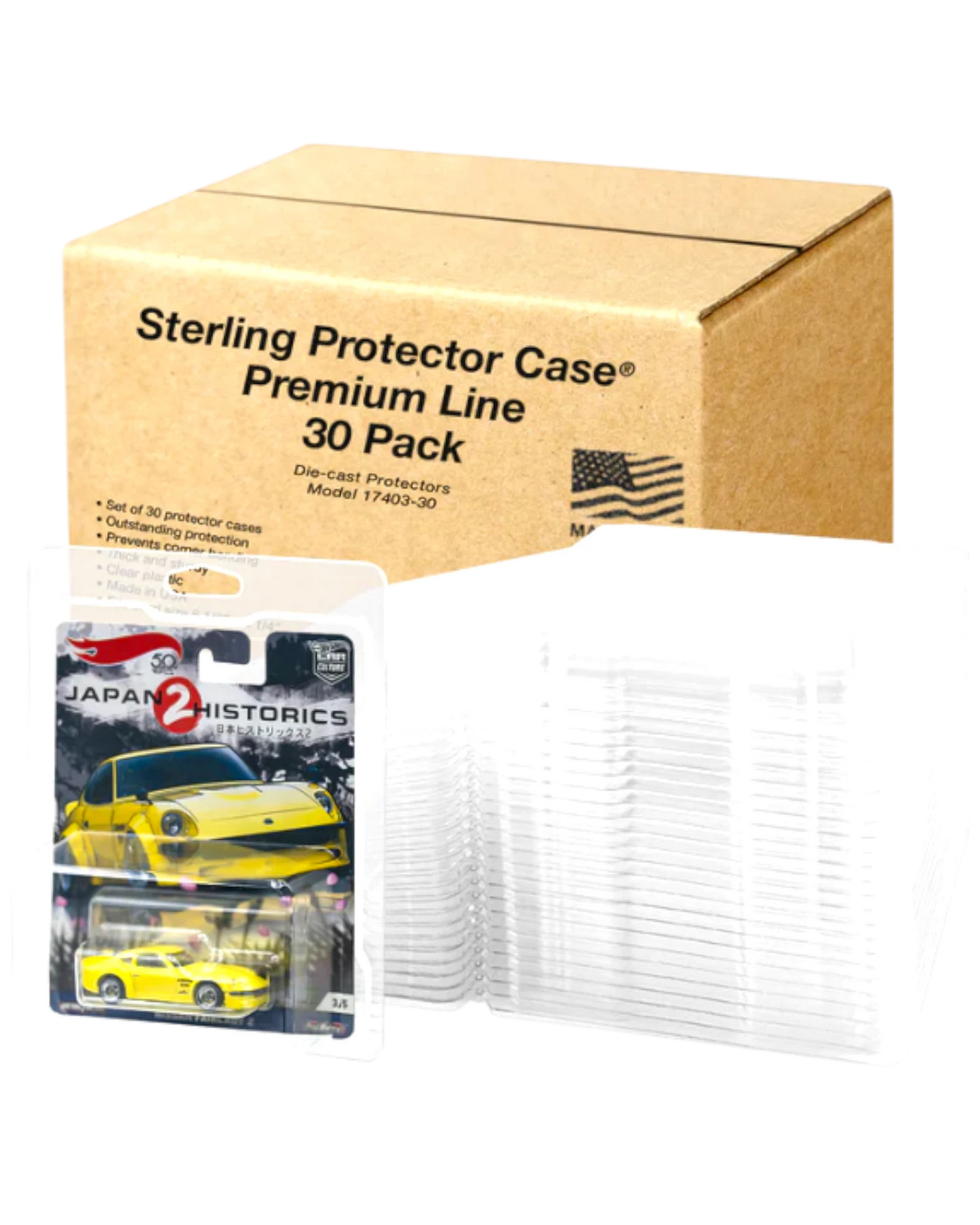 More Than Diecast Sterling Protector Premium Line 30 pack of clear plastic sleeves for 6.5 x 5.25 inch cards.