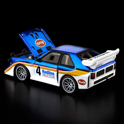 Hot Wheels RLC Exclusive 1985 Audi Sport quattro S1 Spectraflame Otto Blue 1:64 Die-Cast JJY70-9893