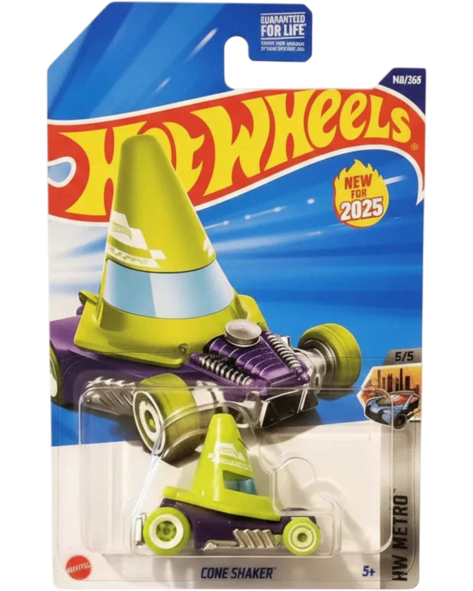 Hot Wheels toy car in packaging on a gray background
