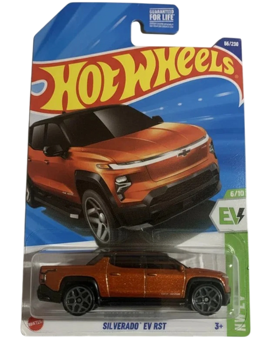 Hot Wheels toy car in packaging on a cardboard background