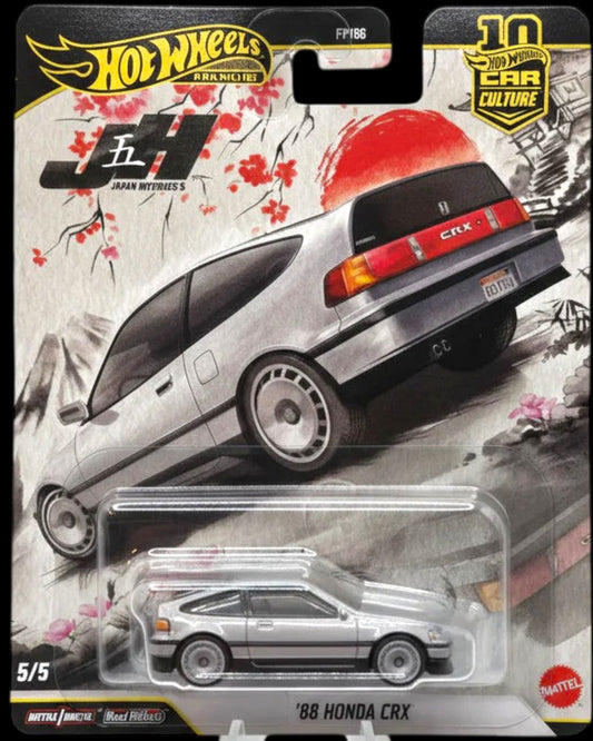 Hot Wheels 10th anniversary packaging with a car model on a white background