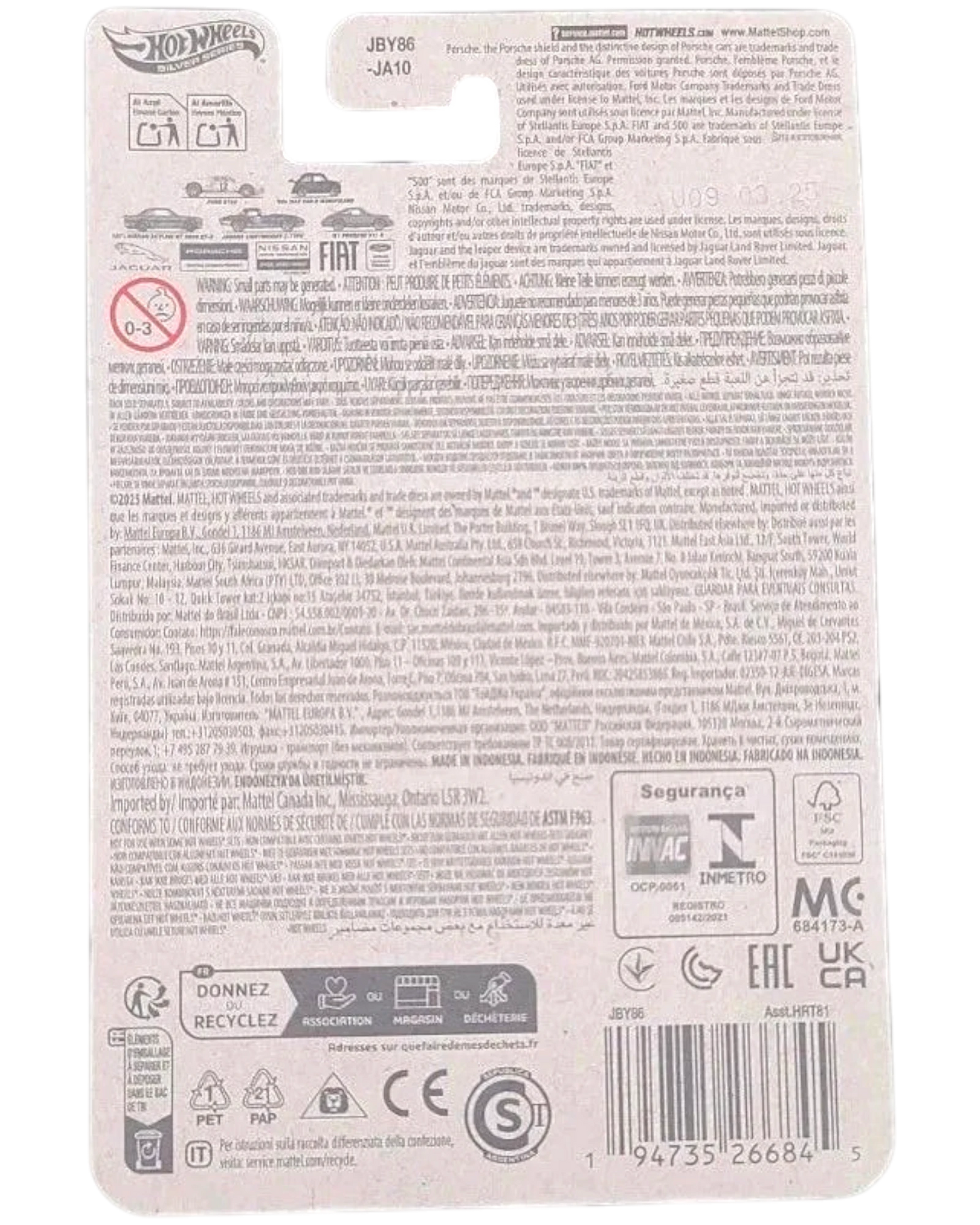 Back view of a product packaging with text and symbols on a white background
