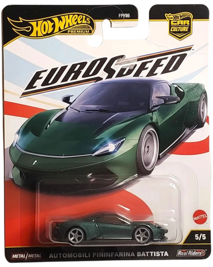 Hot Wheels Automobili Pininfarina Battista Euro Speed Die Cast Model 1 64
