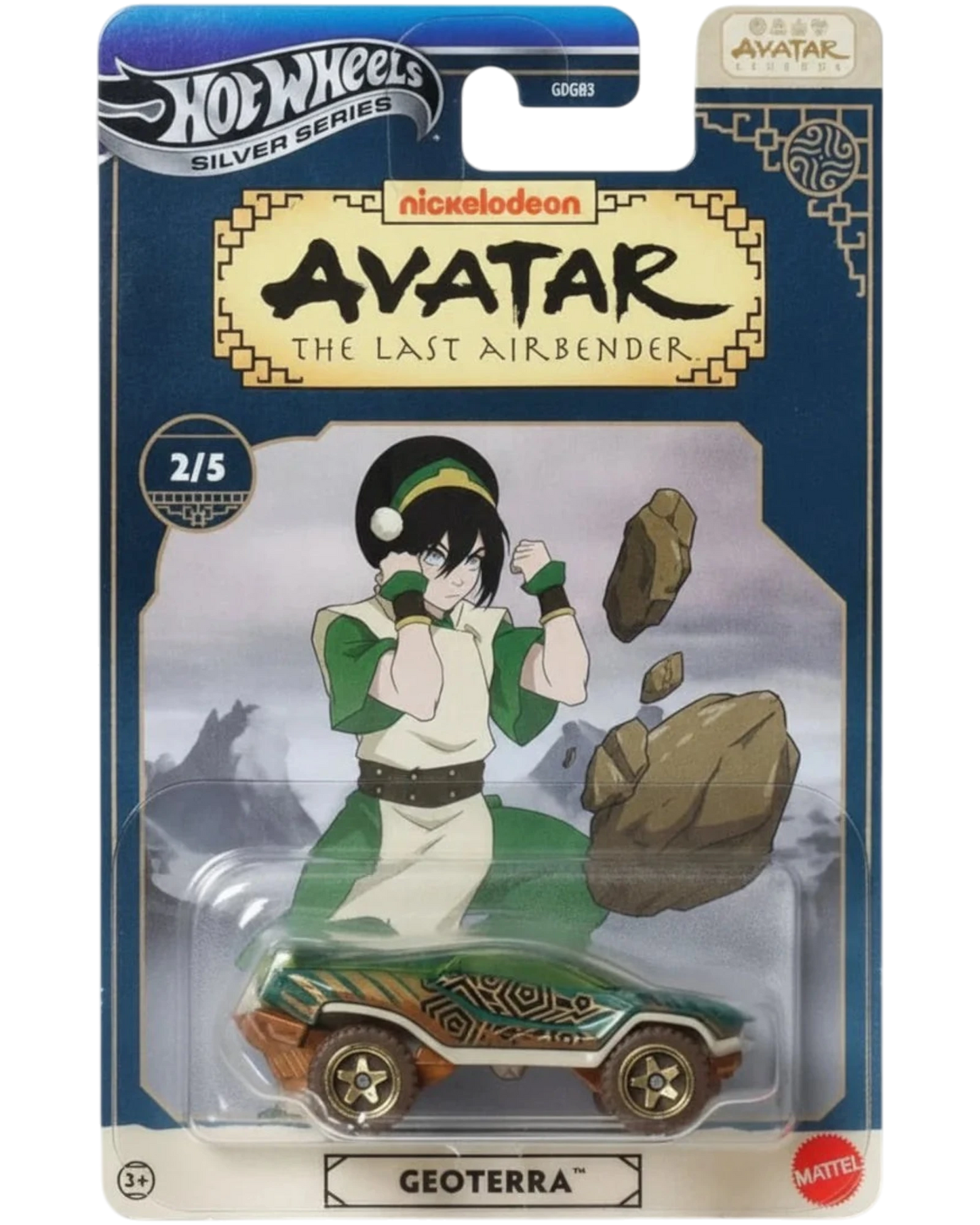 Hot Wheels Avatar: The Last Airbender Geoterra figure packaging
