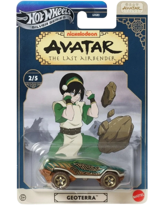 Hot Wheels Avatar: The Last Airbender Geoterra figure packaging