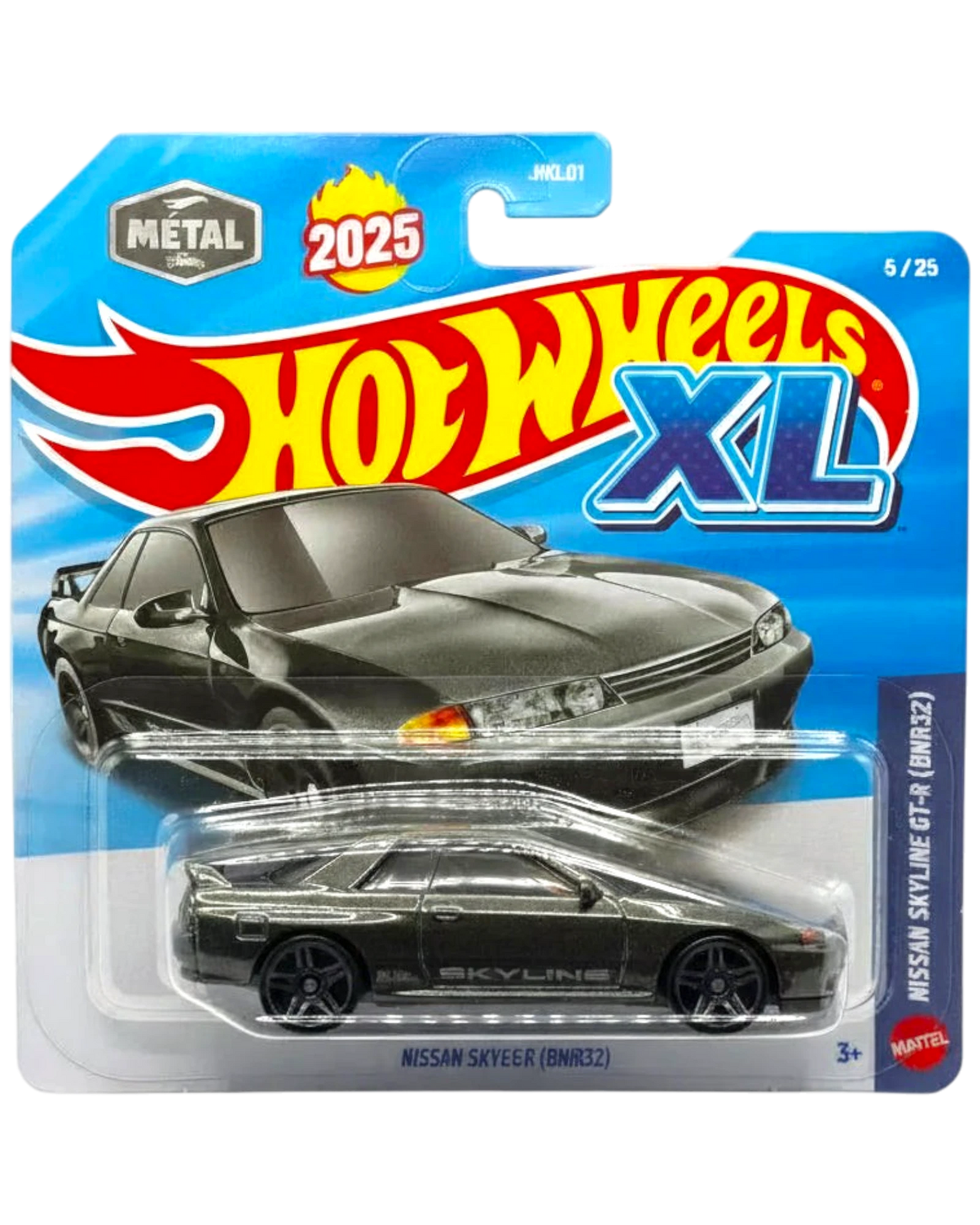 Hot Wheels XL toy car in packaging with brand logo